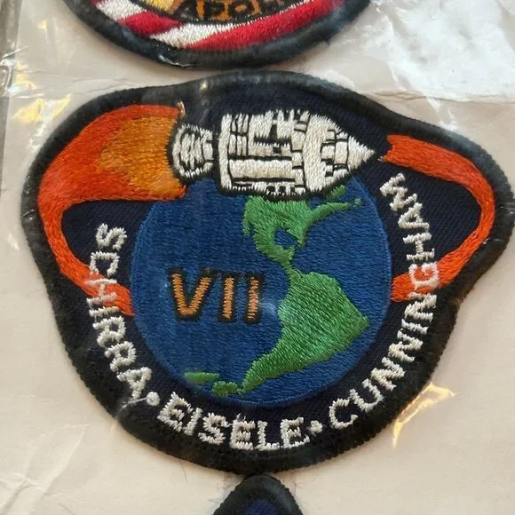 Kennedy Spaceport 🚀 🌎 USA 🇺🇸 Apollo Mission Patches NASA Made in USA 🇺🇸 RARE 80s